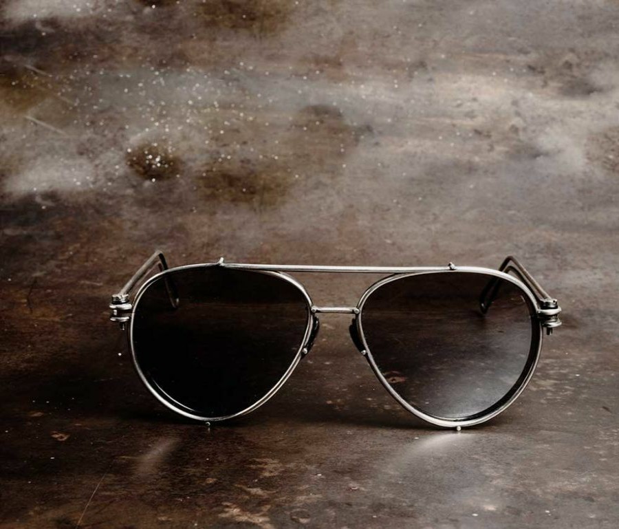 Sunglasses WERKSTATT MÜNCHEN | Glasses #11 Silver Mirror – Finqdiamond